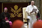 ローマ法王フランシスコ＝２０１４年１２月２２日、バチカン（ＡＰ）