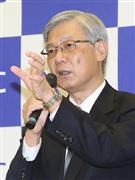 来年４月の社長就任が発表されたＮＥＣの新野隆副社長＝２５日午後、東京都港区（福島範和撮影）