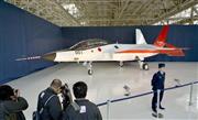 ステルス戦闘機開発に向け、三菱重工業などが製造している試作機「先進技術実証機」＝２８日午後、愛知県豊山町