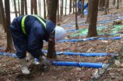 福島県飯舘村での実証実験の様子