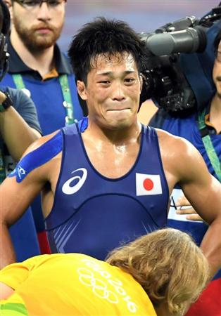 リオ五輪レスリングのグレコローマン男子５９キロ級、決勝に敗れた「銀」の太田忍＝１４日、カリオカアリーナ（川口良介撮影）