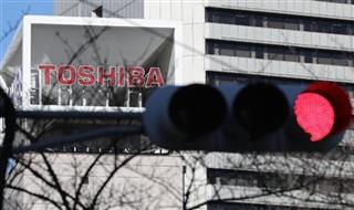 東芝本社の入るビル＝東京都港区（古厩正樹撮影）