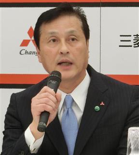 三菱電機の社長に昇格する杉山武史副社長＝２１日、東京都千代田区