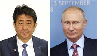 安倍晋三首相、ロシアのプーチン大統領