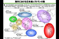 海外で日本食レストランが増えている（出典：農林水産省）