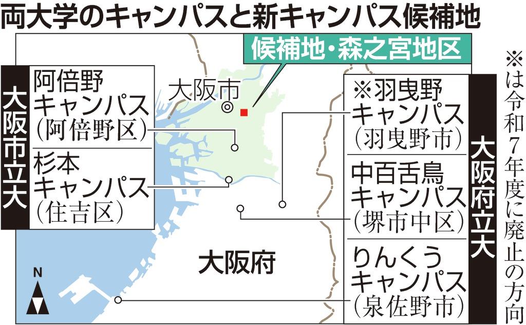 少子化背景に目指すは「知の拠点」 大阪府立大・市立大統合 